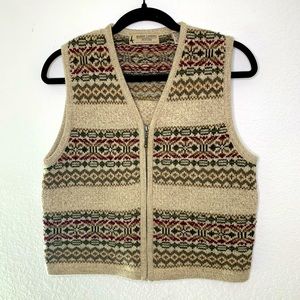 Zip up Sweater vest